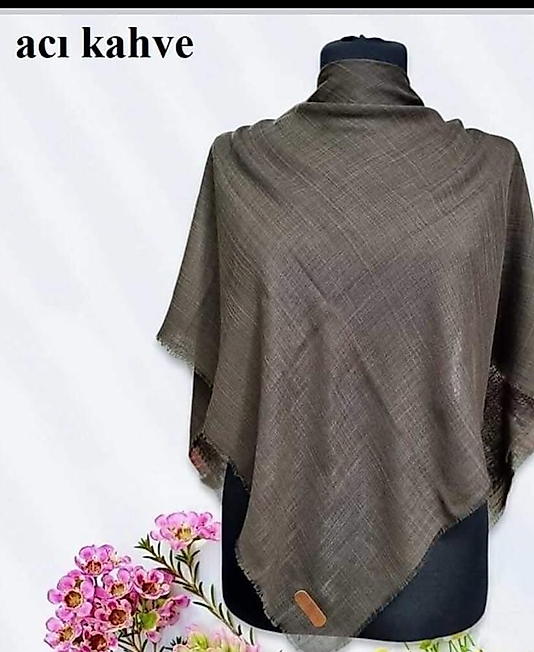 Flamlı pamuklu eşarp