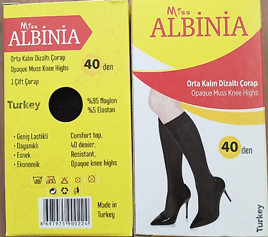 Dizaltı çorap 2'li