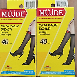 Diz altı çorap 2'li