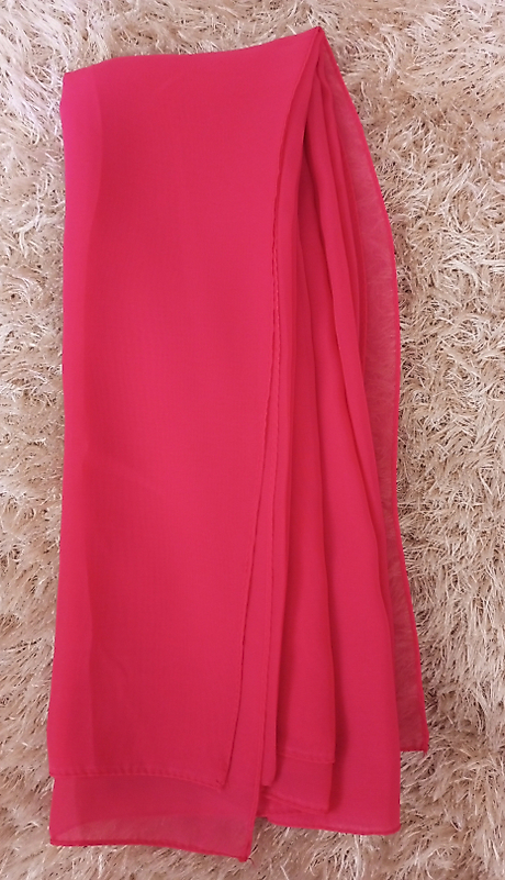 Şifon Şal kırmızı