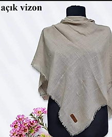 Flamlı pamuklu eşarp