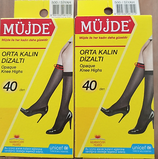 Diz altı çorap 2'li