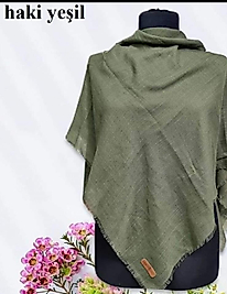 Flamlı pamuklu eşarp