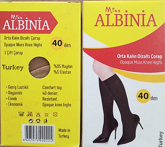 Dizaltı çorap 2'li